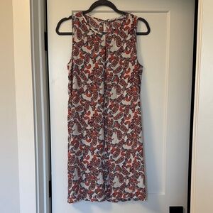 Sleeveless Paisley Print Dress